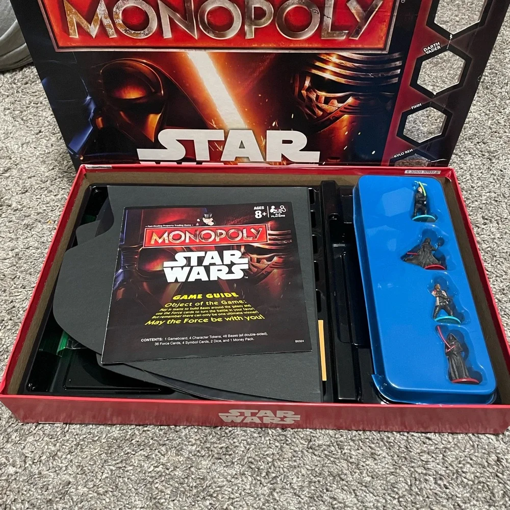 Star Wars Monopoly Age 8+ Star Wars The Force Awakens Edition‎ Disney Hasbro